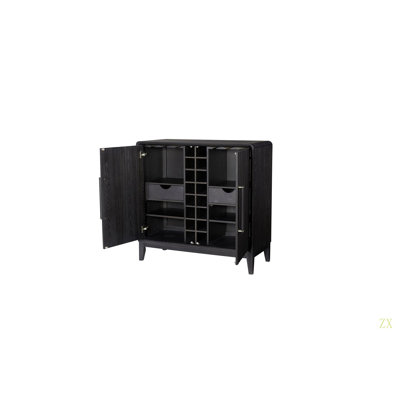 Latitude Run® Peppercorn Bar Cabinet | Wayfair